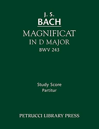 9781608741199: Magnificat in D major, BWV 243: Study score (Latin Edition)