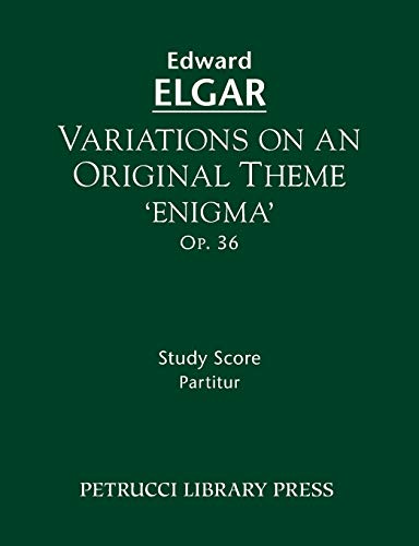 Beispielbild fr Variations on an Original Theme 'Enigma', Op.36: Study score zum Verkauf von ThriftBooks-Dallas