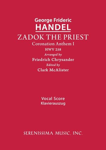 Beispielbild fr Zadok the Priest, HWV 258 zum Verkauf von PBShop.store US