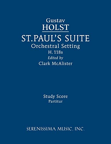 Imagen de archivo de St. Paul's Suite, H.118b: Study score a la venta por GF Books, Inc.