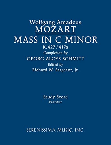 Beispielbild fr Mass in C minor, K.427/417a : Study score zum Verkauf von Buchpark