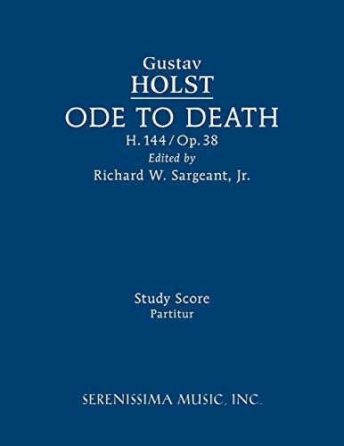 Beispielbild fr Ode to Death, H.144: Study score zum Verkauf von Big River Books
