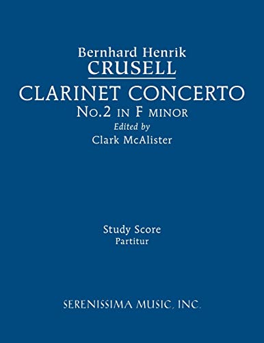 9781608742752: Clarinet Concerto No.2, Op.5: Study score