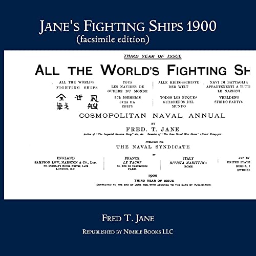 Stock image for Jane's Fighting Ships 1900 facsimile edition for sale by PBShop.store US