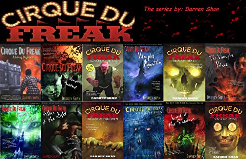 Stock image for Cirque Du Freak 1-12 Set : Living Nightmare, Vampire's Assistant,Tunnels of Blood,Vampire Mountain,Trials of Death,Vampire Prince,Hunters of the Dark,Killers Of The Dawn,Lake of the Souls,Lord Of The Shadows,Sons Of Destiny for sale by Plum Books