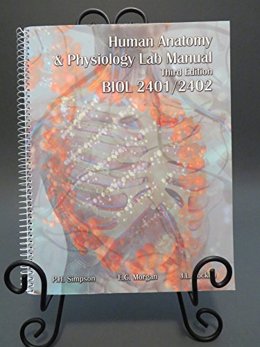 Stock image for Human Anatomy & Physiology Lab Manual Third Edition BIOL 2401/2402 for sale by SecondSale