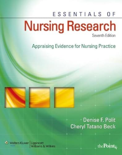 Imagen de archivo de Essentials of Nursing Research, International Edition : Appraising Evidence for Nursing Practice a la venta por WorldofBooks