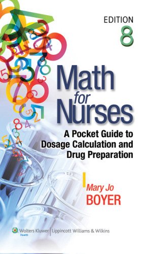 9781609136802: Math for Nurses: A Pocket Guide to Dosage Calculation and Drug Preparation