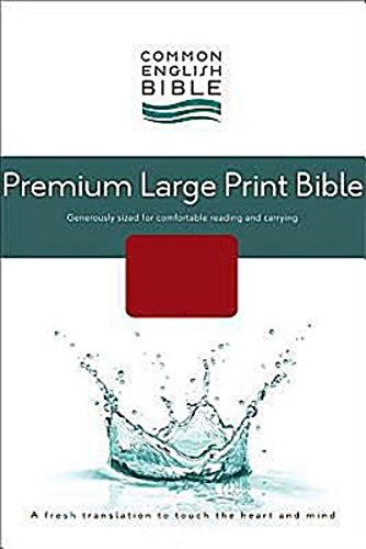 Stock image for CEB Common English Premium Large Print Bible, Decotone Crimson Red for sale by Front Cover Books