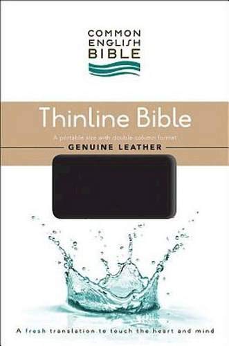 9781609261047: CEB Common English Thinline Bible, Genuine Leather Cowhide Black