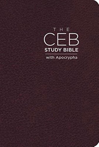 Imagen de archivo de The CEB Study Bible with Apocrypha Bonded Leather Cordovan a la venta por Earl The Pearls