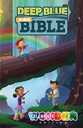 Stock image for CEB Deep Blue Kids Bible, Celebrate Wonder Edition for sale by Goodwill