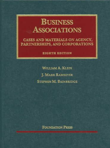 9781609300647: Business Associations, Cases and Materials on Agency, Partnerships, and Corporations (University Casebook Series)