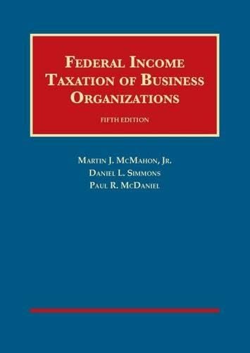 Stock image for Federal Income Taxation of Business Organizations, 5th (University Casebook Series) for sale by BooksRun
