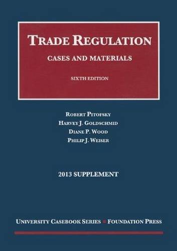 Stock image for Trade Regulation (University Casebook Series) for sale by PAPER CAVALIER UK