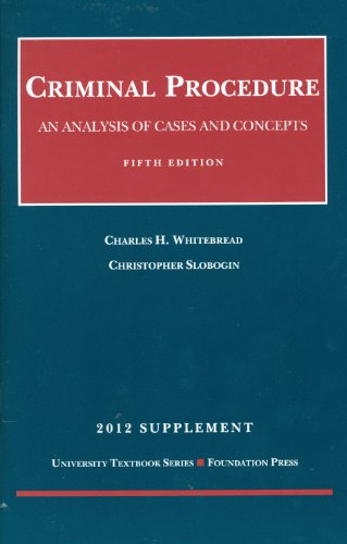 Stock image for Criminal Procedure, 5th, 2012 Supplement for sale by BookHolders