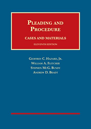 Beispielbild fr Cases and Materials on Pleading and Procedure, 11th (University Casebook Series) zum Verkauf von HPB-Red