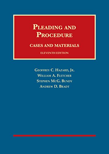 Imagen de archivo de Cases and Materials on Pleading and Procedure, 11th (University Casebook Series) a la venta por HPB-Red