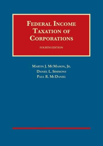 Beispielbild fr Federal Income Taxation of Corporations zum Verkauf von Better World Books