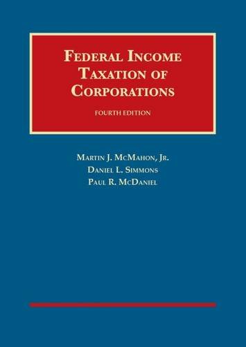 Imagen de archivo de Federal Income Taxation of Corporations a la venta por Better World Books