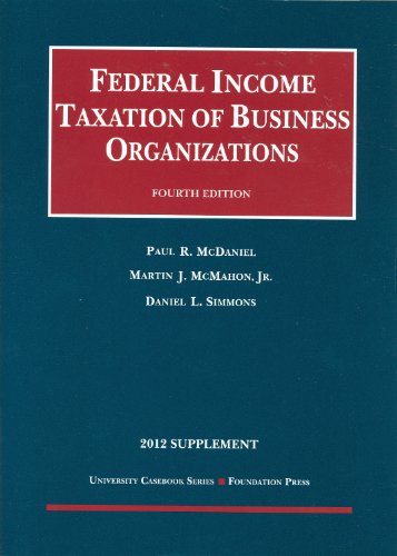 Stock image for Federal Income Taxation of Business Organizations, 2012 for sale by Revaluation Books