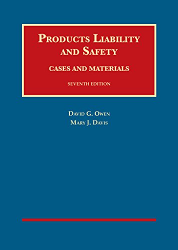 Beispielbild fr Products Liability and Safety, Cases and Materials, 7th (University Casebook Series) zum Verkauf von SecondSale