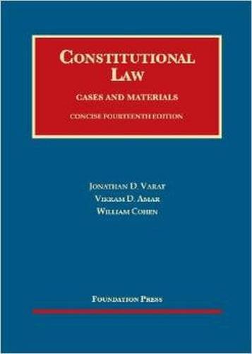 Stock image for Constitutional Law (University Casebook Series) for sale by HPB-Red