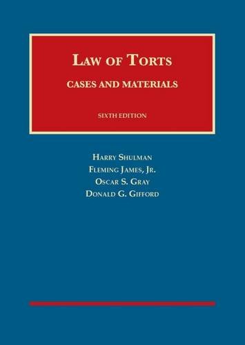 Imagen de archivo de Cases and Materials on the Law of Torts (University Casebook Series) a la venta por Bulrushed Books