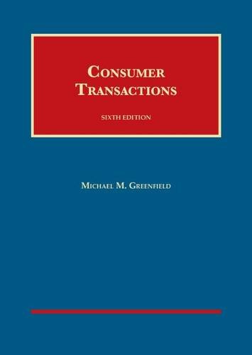 9781609302771: Consumer Transactions (University Casebook Series)