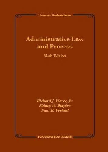 Stock image for Administrative Law and Process for sale by Revaluation Books