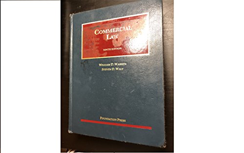 Stock image for Commercial Law, 9th (University Casebook Series) for sale by GoldenWavesOfBooks