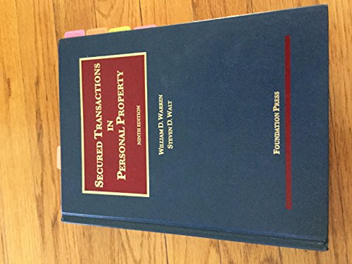 Stock image for Secured Transactions in Personal Property, 9th (University Casebook Series) for sale by Reliant Bookstore