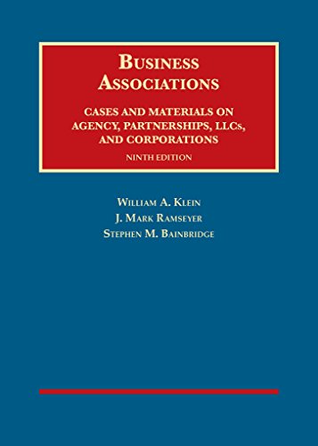 Beispielbild fr Business Associations, Cases and Materials on Agency, Partnerships, and Corporations (University Casebook Series) zum Verkauf von HPB Inc.