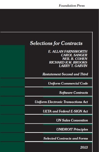 Stock image for Selections for Contracts 2013 for sale by Better World Books