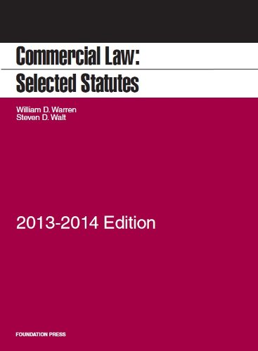 Stock image for Commercial Law: Selected Statutes, 2013-2014 for sale by HPB-Red