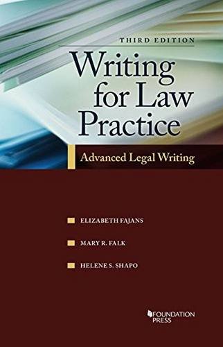 9781609304447: Writing for Law Practice 3e Writing (Coursebook)