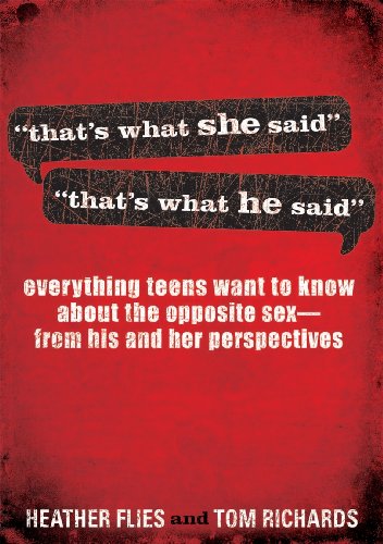 Beispielbild fr That's What She Said / That's What He Said zum Verkauf von Better World Books