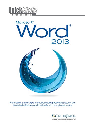 Beispielbild fr QuickClicks Word 2013 zum Verkauf von -OnTimeBooks-