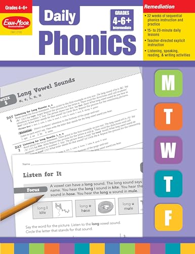 9781609634445: Evan-Moor Daily Phonics Book, Teacher's Edition, Grade 4-6