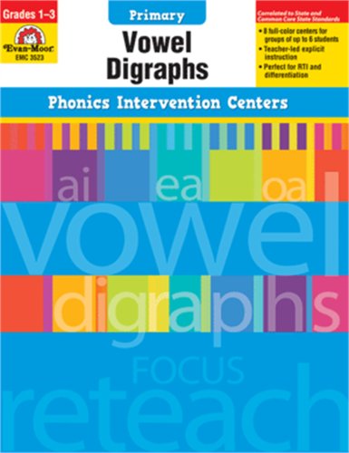 Stock image for Vowel Digraphs, Grades 1-3 (Phonics Intervention Centers Primary) for sale by HPB-Red