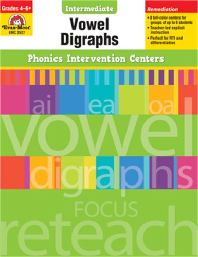 9781609634513: Vowel Digraphs, Grades 4-6+ (Phonics Intervention Centers Intermediate)