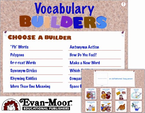 Vocabulary Builders Interactive App, Grades K-1 (Interactive Apps) (9781609634605) by Moor, Evan