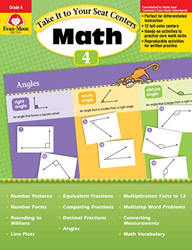 Evan-Moor Common Core Math Centers, Grade 4 (Take It to Your Seat Centers) (9781609637835) by Evan-Moor Educational Publishers