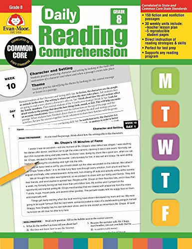 Stock image for Daily Reading Comprenesion, Grade 8 (Daily Reading Comprehension) for sale by Zoom Books Company