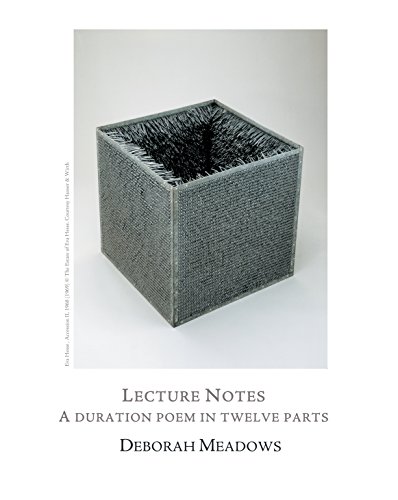 Stock image for Lecture Notes: A duration poem in twelve parts for sale by Better World Books