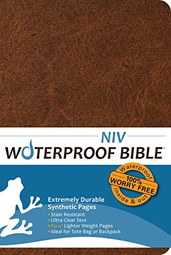 Imagen de archivo de Waterproof Bible NIV(2011) Brown [Paperback] Bardin & Marsee Publishing a la venta por Lakeside Books