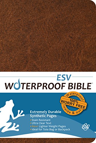 Imagen de archivo de Waterproof Bible-Esv-Brown a la venta por GF Books, Inc.
