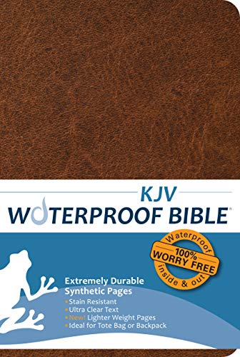 Stock image for Waterproof Bible - KJV - Brown for sale by GF Books, Inc.