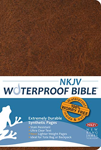 Beispielbild fr Waterproof Bible - NKJV - Brown zum Verkauf von Ebooksweb