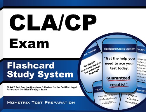CLA/CP Exam Flashcard Study System: CLA/CP Test Practice Questions & Review for the Certified Legal Assistant & Certified Paralegal Exam (Cards) (9781609713591) by CLA/CP Exam Secrets Test Prep Team